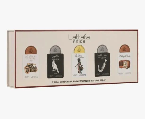 Coleção Pride Lattafa 5 x 20ml Caixa 05