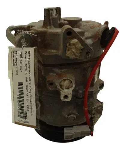 Compressor Ar Condicionado Toyota Rav4 2.0 4x2 2015 Gasolina