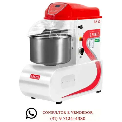 Amassadeira Espiral 25 Kg Monofásica G.Paniz Nova
