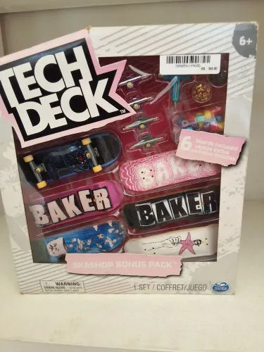 Tech deck bônus pack 6 Baker factory lacrado