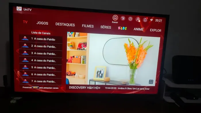 Tv Samsung 40" funcionando com pequena avaria