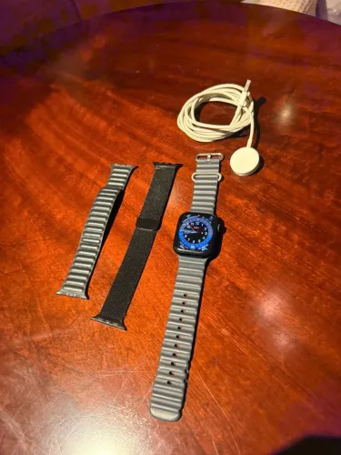 Apple Watch Series 9 com pulseira de couro original