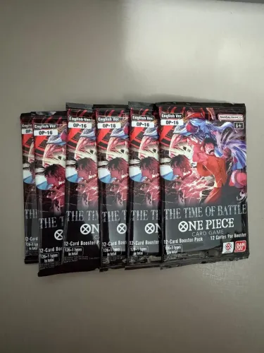 12 Boosters One Piece TCG Card Game OP-16 The Time of Battle Inglês Lacrado