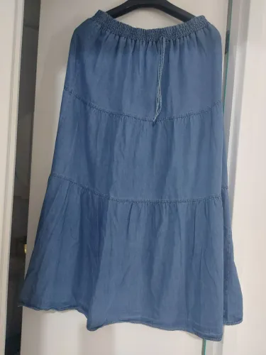 Saia longa jeans