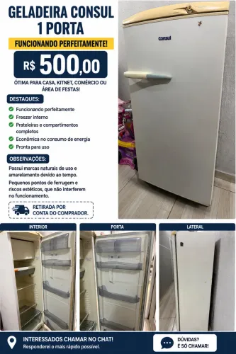 Geladeira Cônsul 127v