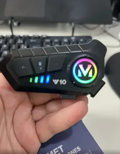 Fone de Ouvido Bluetooth para Capacete de Moto Hardline - Música, GPS e Chamadas Sem Fio
