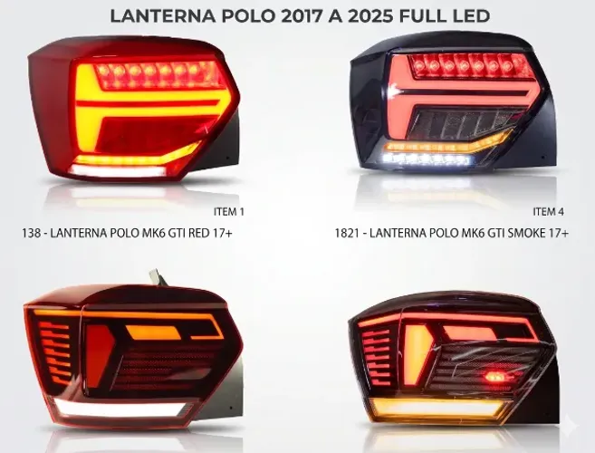 Lanterna Polo full led 2017 a 2025