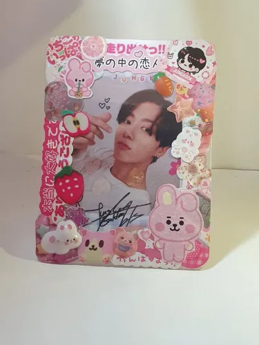 JUNGKOOK TOPLOADER DECORADO + PHOTOCARD KPOP BTS