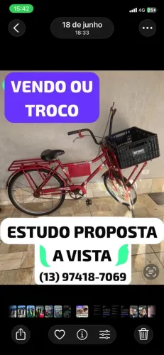 BICICLETA CARGUEIRA PRECISANDO REFORMAR