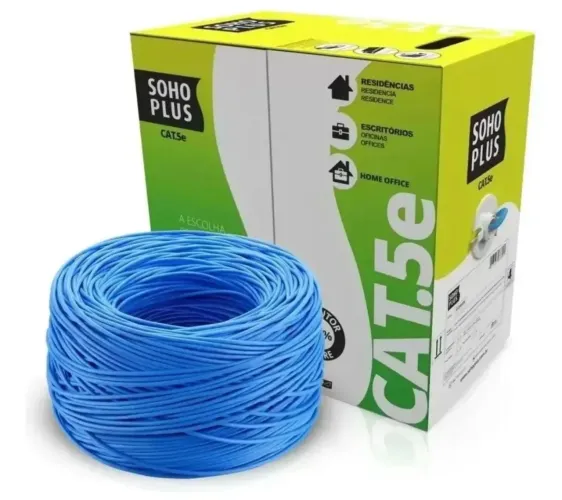 Caixa de cabo cat5 100% cobre 305 mtrs