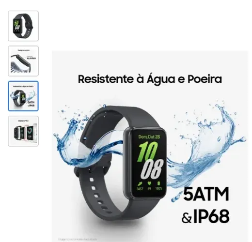 Samsung Smartwatch Galaxy Fit3 Grafite