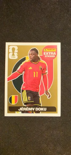 Figurinha dourada Jérémy Doku Copa 2026