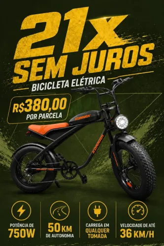 Bicicleta Eletrica 750W