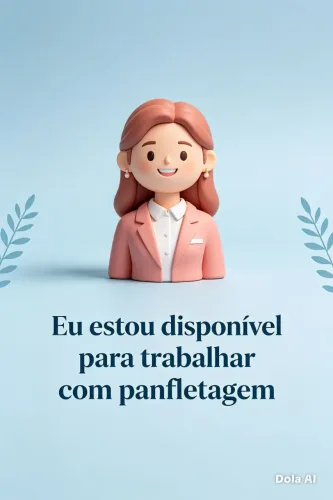 Trabalho com panfletagem