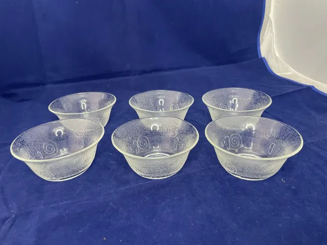 Louça: Conjunto de Tigelas para Sobremesa em Vidro Wheaton Caracol