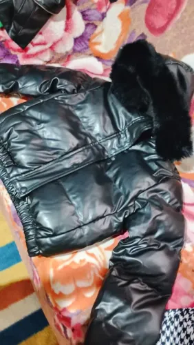 Jaqueta preta forrada