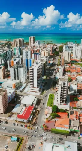 Porteira fechada - Apartamento Quarto e Sala Ed Corais do Mar praia Jatiuca - predio novo