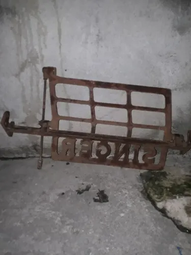 Pedal e Roda de ferro puro Singer 