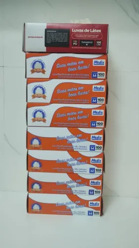 Luvas descartáveis M
