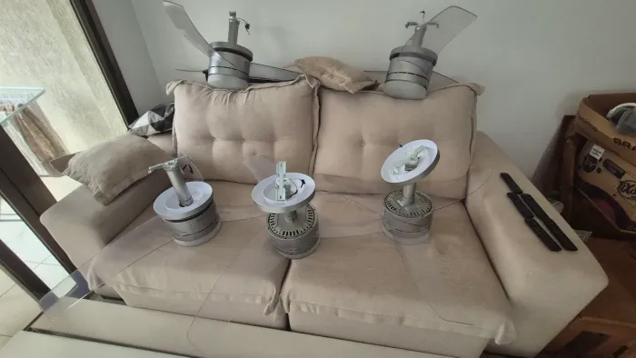 Ventilador de teto sem fio com controle remoto