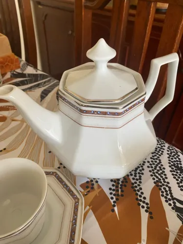 Jogo de chá e café anos 80 Germer porcelana