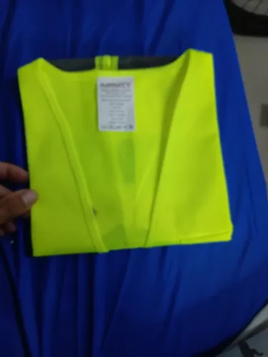 Colete Refletivo De Segurança Tipo Blusão Com Zíper E Bolso M Novo