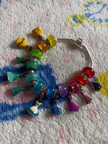Pulseira berloques princesas Disney