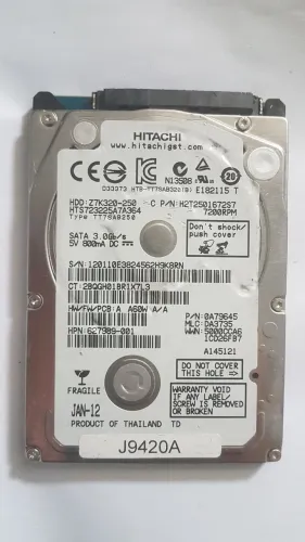 HD Notebook Hitachi 250GB 100% OK
