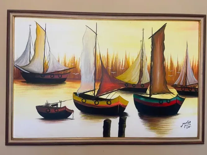 QUADRO PINTADO A MÃO DECORATIVO