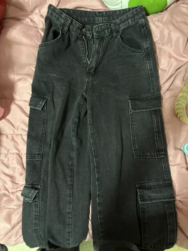calça cargo cinza