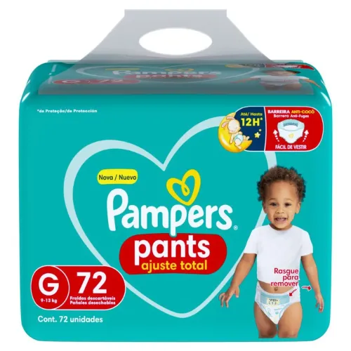 Fralda Pampers ajuste Total G