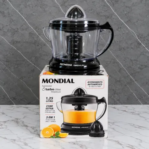 Espremedor Mondial Premium Preto 1,25 Litros