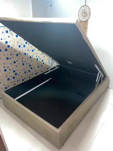 Cama Sommier Baú Fashion Cori