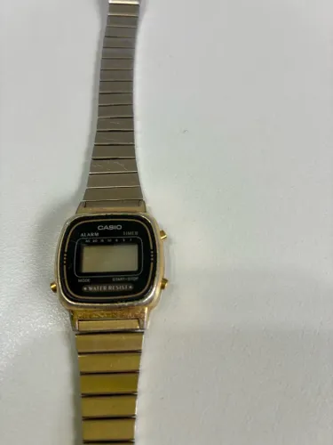 relógio casio feminino vintage dourado