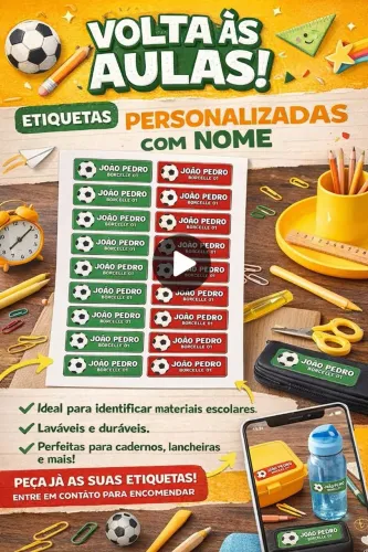 Adesivos e capas de cadernos personalizado 