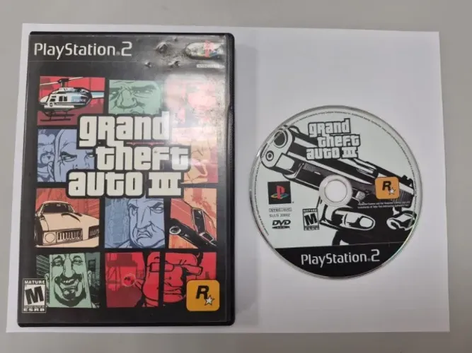 JOGO GRAND THEFT AUTO III (GTA 3) - ORIGINAL PS2
