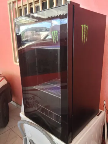 Refrigerador e freezer porta de vidro