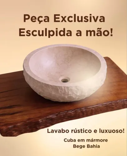 Cuba esculpida em mármore 