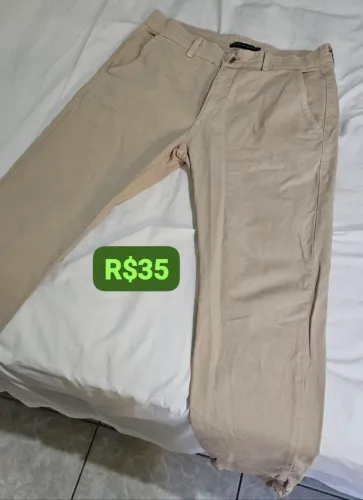 Calça chino bege