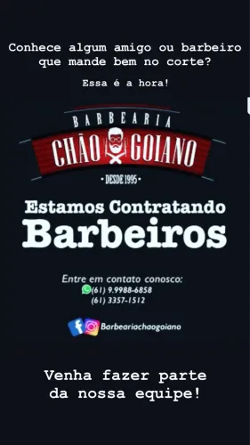 BARBEARIA CHÃO GOIANO CONTRATA BARBEIRO