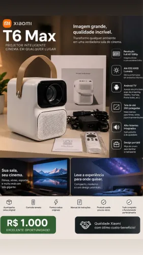 Projetor Xiaomi T6 MAX