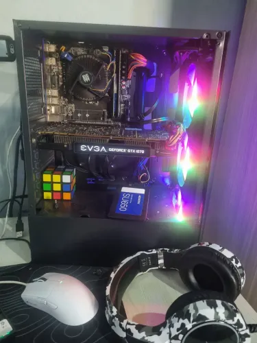 PC Gamer / Edição - i7 / 16GB RAM / GTX 1070 8GB / SSD 480GB com monitor 24 polegadas