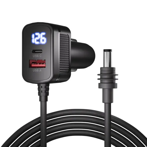 Cabo 12v starlink mini 3 metros com voltimetro veicular carro