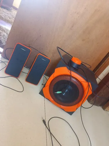 (ERA A MINHA XODÓ) Caixa De Som Gamer 2.1 50w Rms