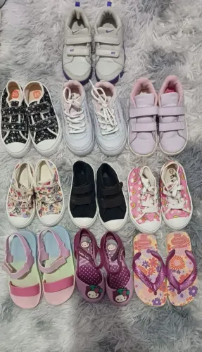 Lote de Tênis/sapatos infantil Menina (desapego)