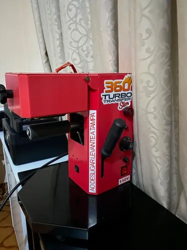 Máquina Giro 360 Turbo Transfer + HP CP1215 Color - Estado de Nova