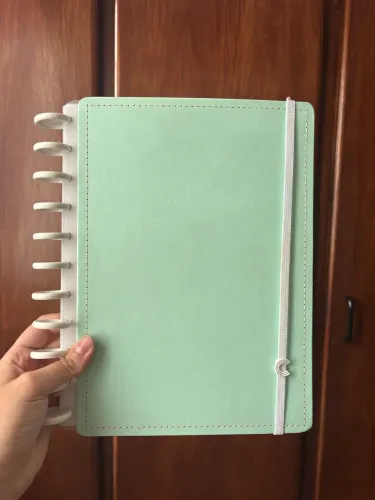 Caderno Inteligente Grande Verde Pastel 