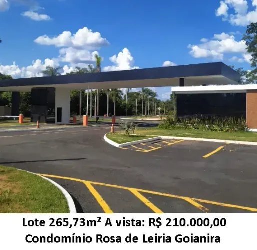 Leia a descrição: Lote 265,73m² - Condomínio Rosa de Leiria