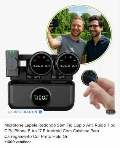 Microfone de lapela