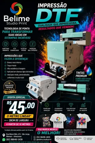 Impressão DTF textil